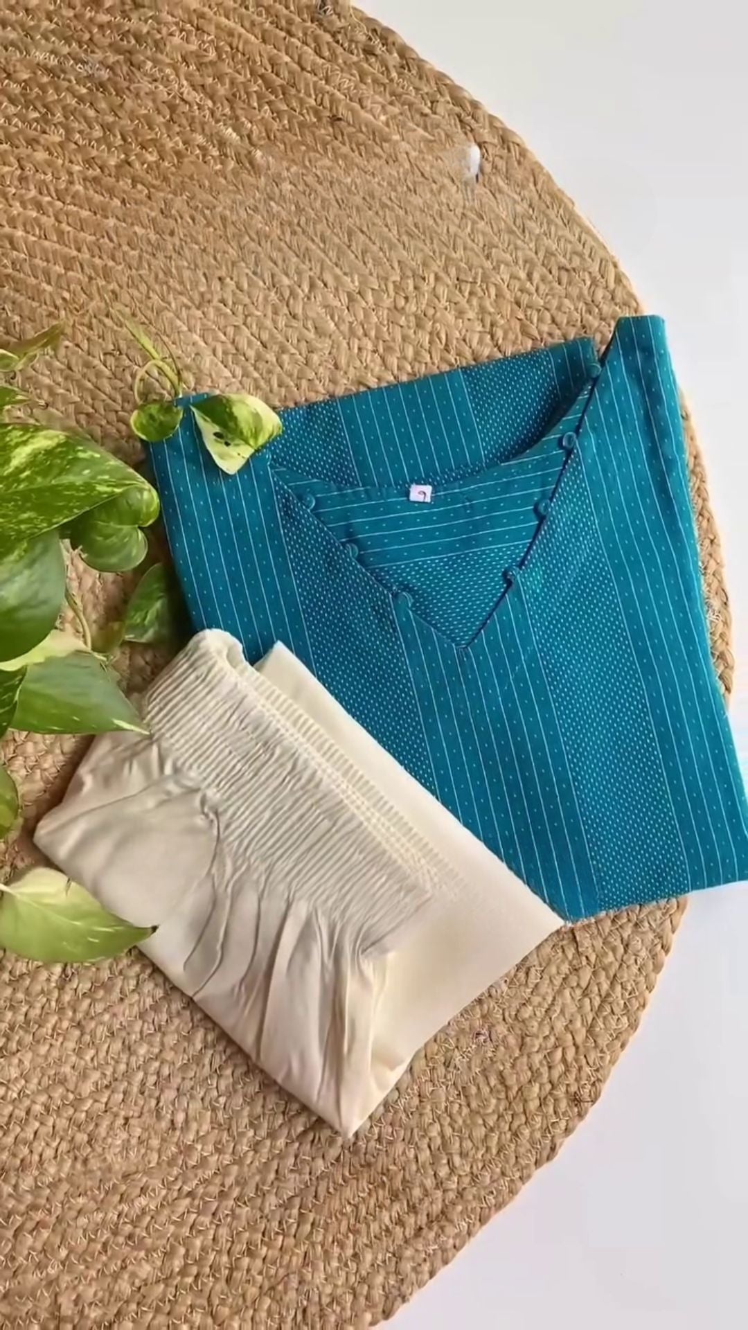 Summer Style Pure Cotton Kurta Set