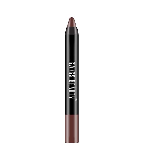 Swiss Beauty 12 Hrs. Stay Matte Lip Crayon Chocobar 1(8JL)
