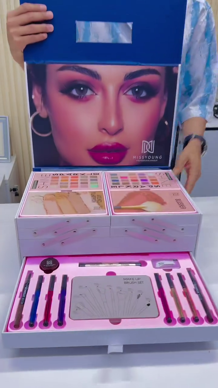 Complete Makeup Box with Beauty Essentials | Professional Cosmetic Kit