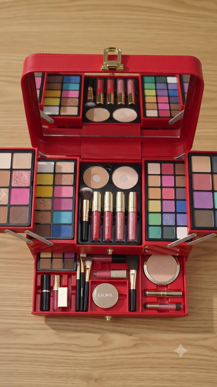 Professional All-in-One Makeup Box Kit for Women | Complete Beauty Collection